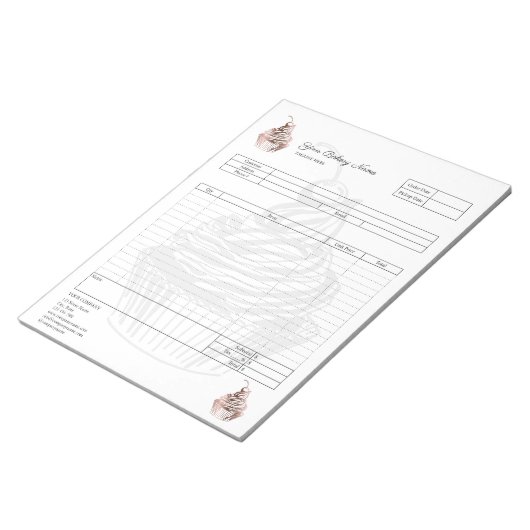 Bloc-notes de facture de formulaire de commande de (Incliné)