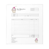 Bloc-notes de facture de formulaire de commande de (Devant)