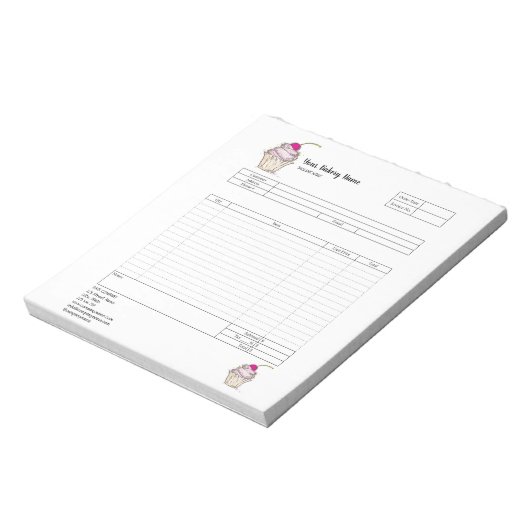 Bloc-notes de facture de formulaire de commande de (Tourné)