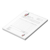 Bloc-notes de facture de formulaire de commande de (Tourné)