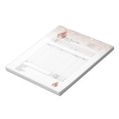 Bloc-notes de facture de formulaire de commande de (Tourné)