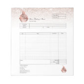 Bloc-notes de facture de formulaire de commande de (Devant)