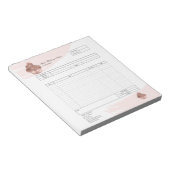 Bloc-notes de facture de formulaire de commande de (Incliné)