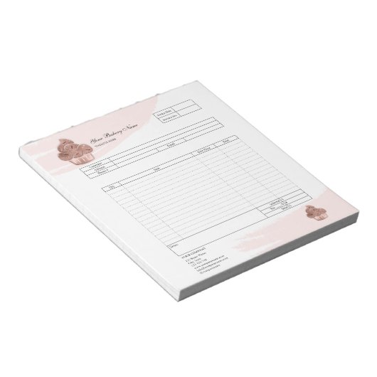 Bloc-notes de facture de formulaire de commande de (Incliné)