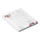 Bloc-notes de facture de formulaire de commande de (Incliné)