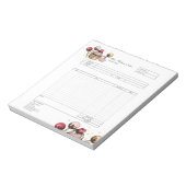 Bloc-notes de facture de formulaire de commande de (Tourné)