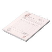 Bloc-notes de facture de formulaire de commande de (Tourné)