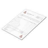 Bloc-notes de facture de formulaire de commande de (Incliné)