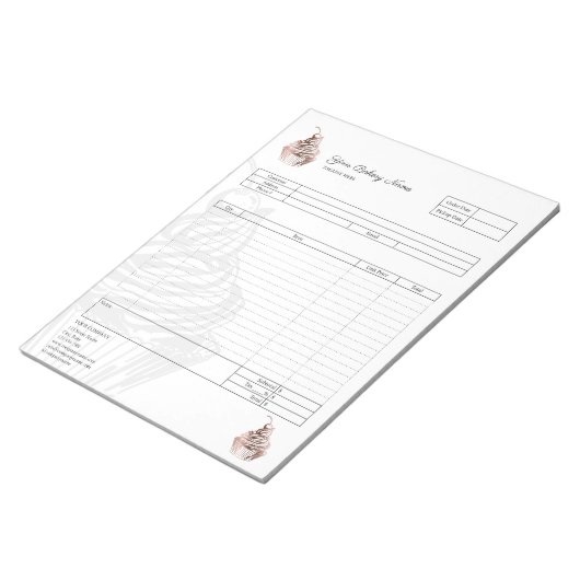 Bloc-notes de facture de formulaire de commande de (Incliné)