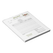 Bloc-notes de facture pour entreprise de café (Incliné)