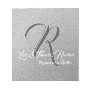 Bloc-notes de famille monographique