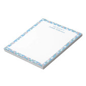 Bloc-notes de ferme fleuri à l'aquarelle bleue élé (Tourné)