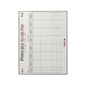 Bloc-notes de feuille de score de Pinochle (Tourné)
