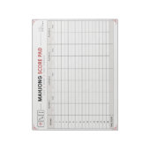 Bloc-notes de feuille de score Mahjong (Tourné)