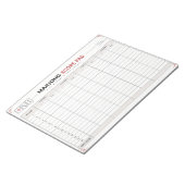 Bloc-notes de feuille de score Mahjong (Incliné)