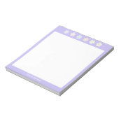 Bloc-notes de fleurs pastel pourpres non doublées (Tourné)