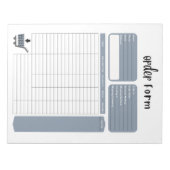 Bloc-notes de formulaire de commande (Devant)