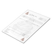 Bloc-notes de formulaire de commande de boulangeri (Incliné)