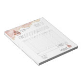 Bloc-notes de formulaire de commande de facture de (Incliné)