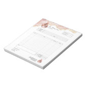 Bloc-notes de formulaire de commande de facture de (Tourné)