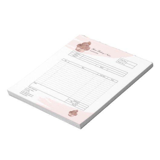 Bloc-notes de formulaire de commande de facture de (Tourné)