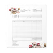 Bloc-notes de formulaire de commande de facture de (Devant)