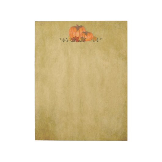 Bloc-notes de grande taille Citrouille Automne (Tourné)