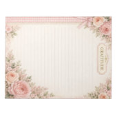 Bloc-notes de gratitude florale (Devant)