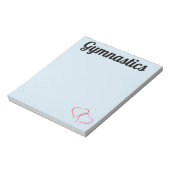 Bloc-notes de gymnastique bleu (Tourné)