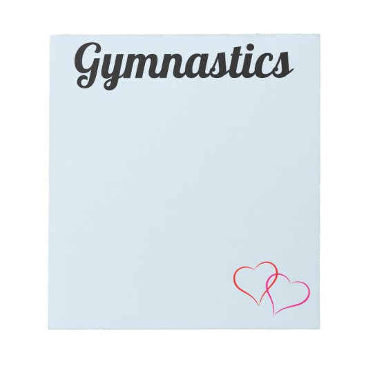 Bloc-notes de gymnastique bleu (Devant)