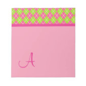 Bloc-notes de Jacquard monogramme (Devant)