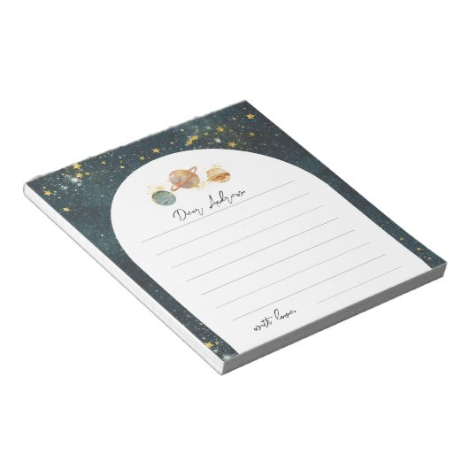 Bloc-notes de la capsule de temps spatial (Incliné)