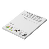 Bloc-notes de la clinique animale modifiable (Tourné)