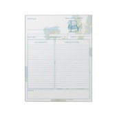 Bloc-notes de la Commelina botanique personnalisab (Tourné)