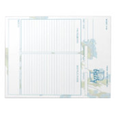 Bloc-notes de la Commelina botanique personnalisab (Devant)