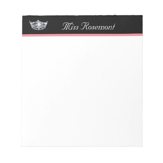 Bloc-notes de la couronne du concours (Devant)