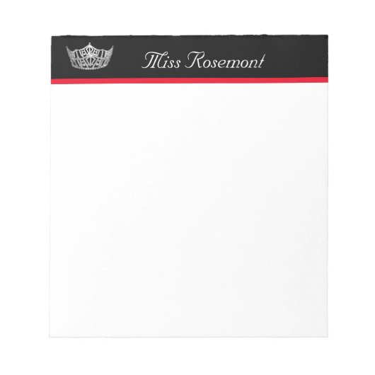 Bloc-notes de la couronne du concours (Devant)