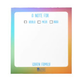 Bloc-notes de la famille (Devant)