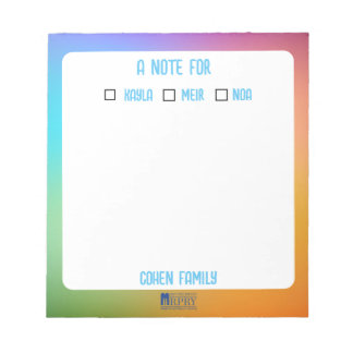 Bloc-notes de la famille