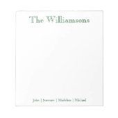 Bloc-notes de la famille (Devant)