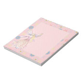 Bloc-notes de la Fée de la Fleur Rose Clair (Tourné)
