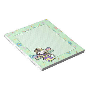 Bloc-notes de la fée des fleurs mignonne