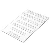 Bloc-notes de la feuille de calcul de suivi alphab (Incliné)