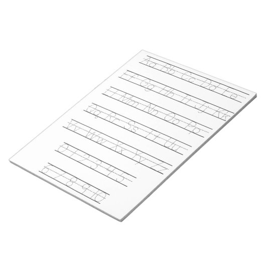 Bloc-notes de la feuille de calcul de suivi alphab (Incliné)