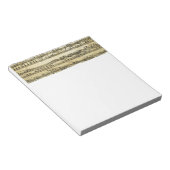 Bloc-notes de la feuille de musique antique (Incliné)