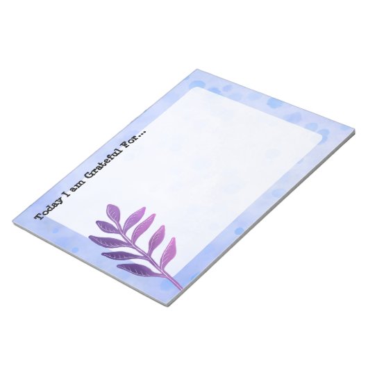 Bloc-notes de la feuille violette (Incliné)