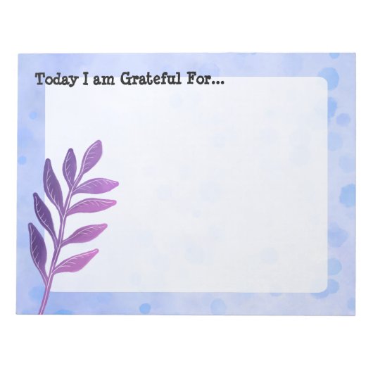 Bloc-notes de la feuille violette (Devant)