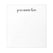 Bloc-notes de la grille de points personnalisée (Devant)