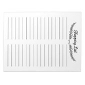 Bloc-notes de la liste d'achat (Devant)