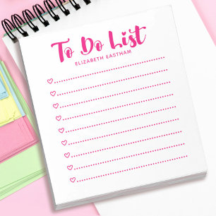 Bloc-notes de la liste de lecture simple moderne